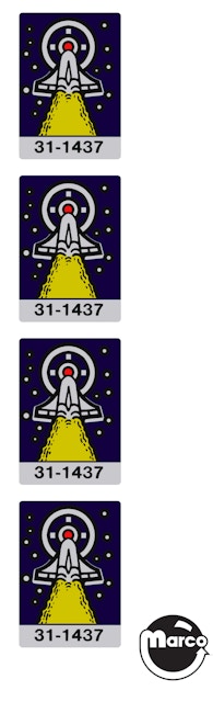 SPACE STATION (Williams) Decal targets (4)