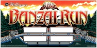 BANZAI RUN (Williams) Backglass marquee