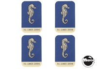 ATLANTIS (Bally) Decal drop targets (4)