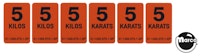 POLICE FORCE (Williams) Decal drop targets