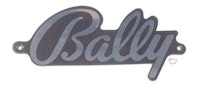 Bally logo plate chrome finish
