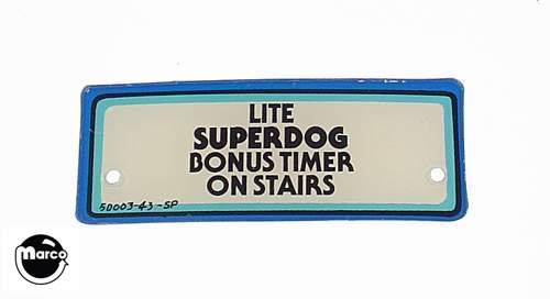 FUNHOUSE (Williams) Plastic "Superdog.."