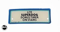 FUNHOUSE (Williams) Plastic "Superdog.."