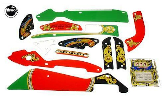 RIVERBOAT GAMBLER (Williams) Plastic set