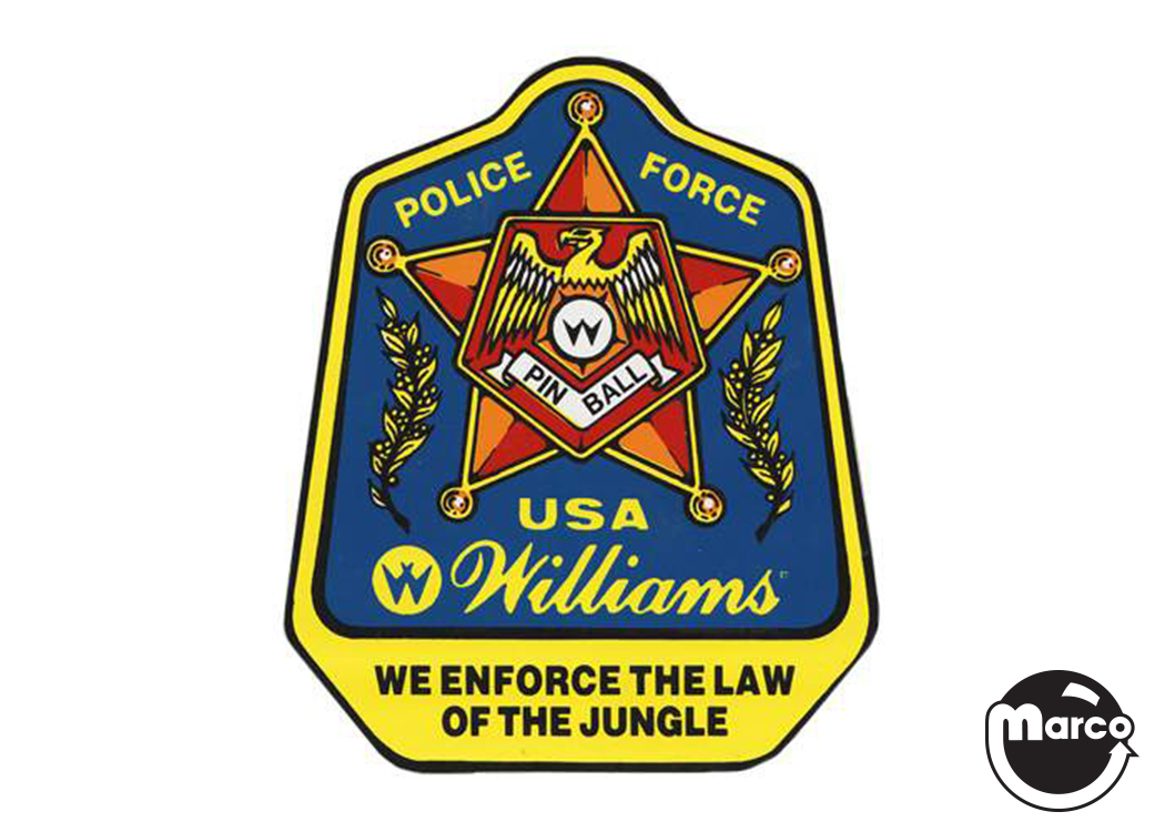 POLICE FORCE (Williams) Decal promo