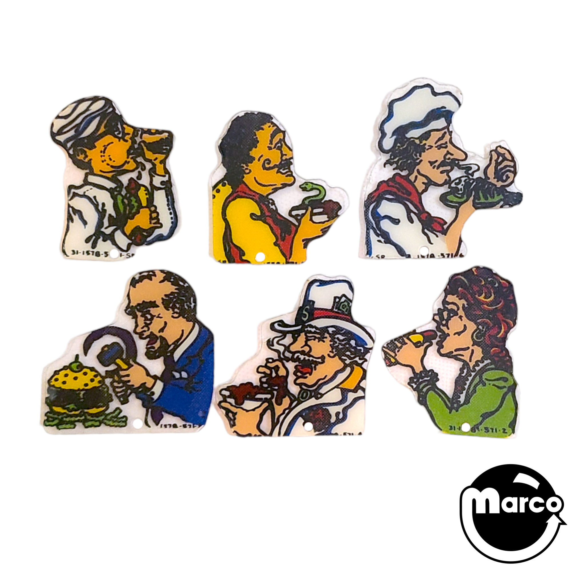 DINER (Williams) Backbox character set