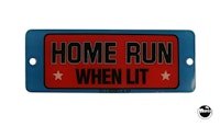 SLUGFEST (Williams) pinball machine "HOME RUN" playfield pla