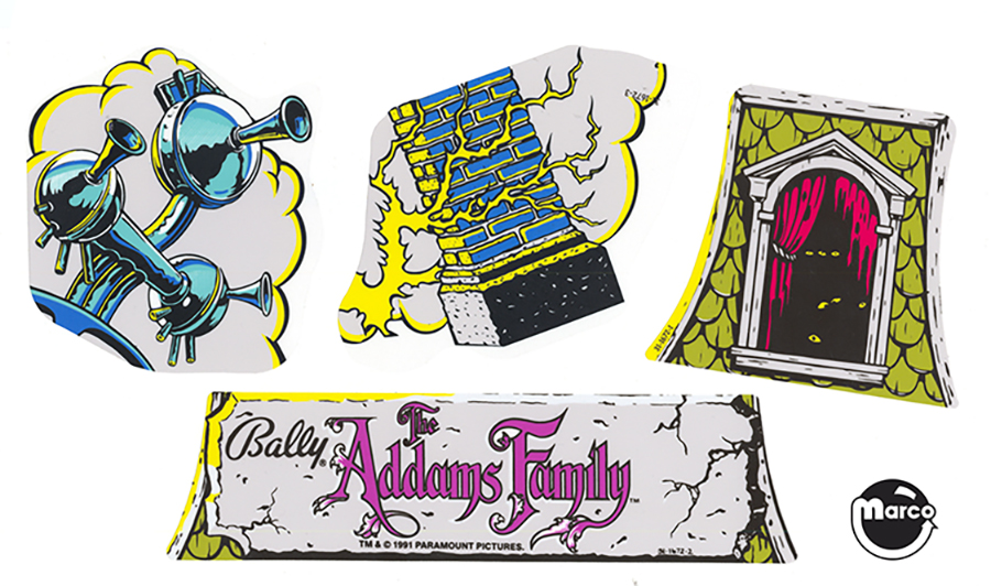ADDAMS FAMILY (Bally) Cloud dome decal set