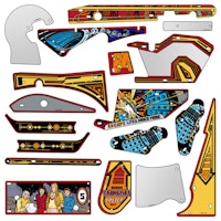 DR WHO (Bally) playfield plastic set