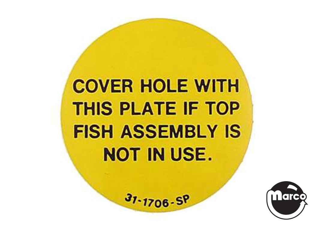 FISH TALES (Williams) Cover plate Decal