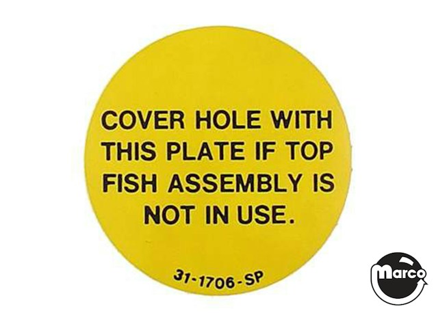 FISH TALES (Williams) Cover plate Decal