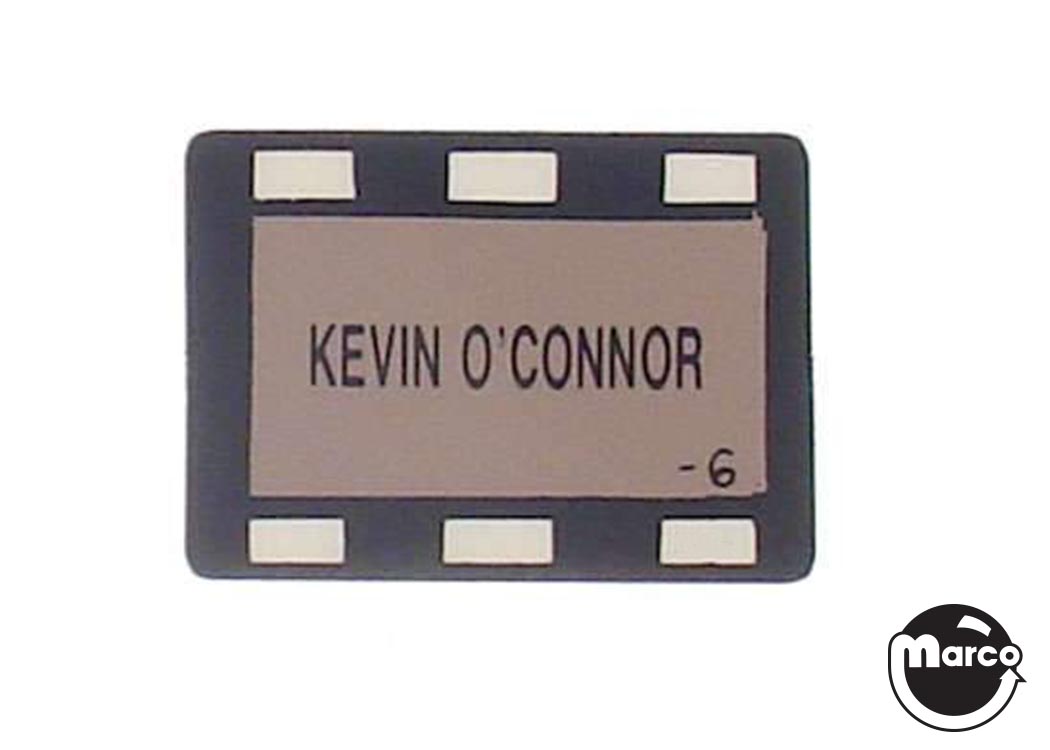 CREATURE BLACK LAGOON (Bally) Decal Kevin O'Connor