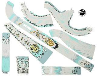 WHITE WATER (Williams) Decals under ramp set