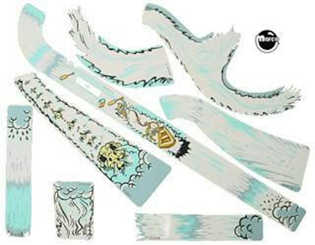 WHITE WATER (Williams) Decals under ramp set