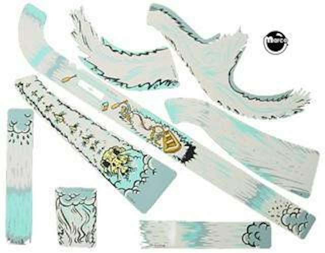 WHITE WATER (Williams) Decals under ramp set