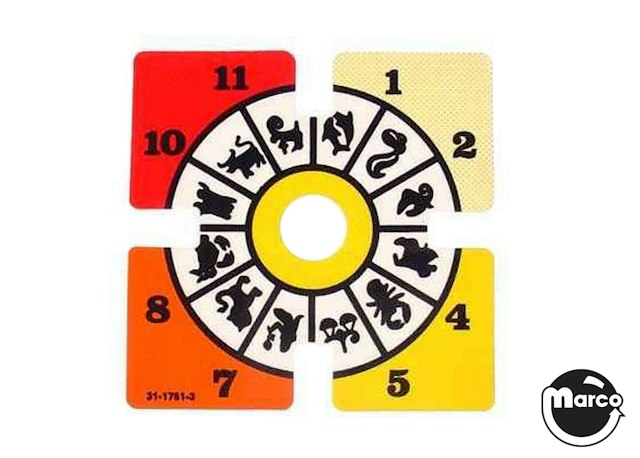 TWILIGHT ZONE (Bally) Clock decal