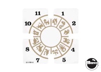 TWILIGHT ZONE (Bally) Clock decal white