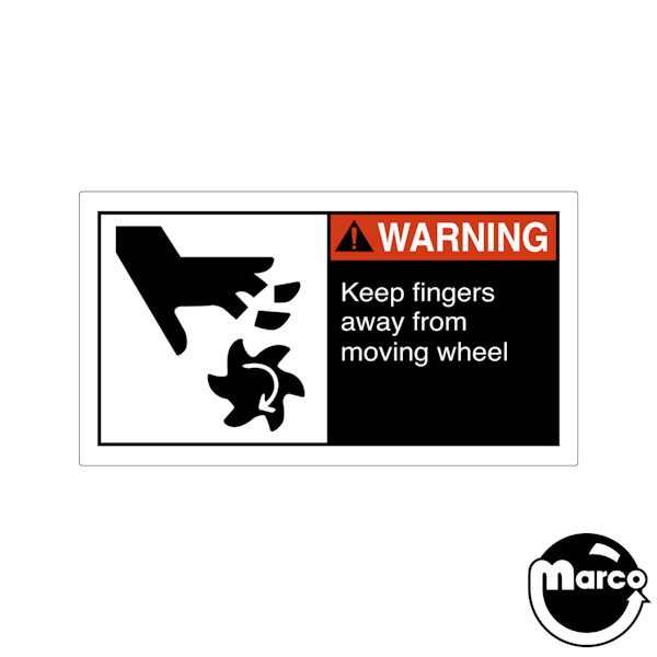 31-1887-WL - POPEYE (BALLY) WHEEL WARNING LABEL - Marco Specialties ...