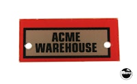 DIRTY HARRY (Williams) Plastic "Acme..."