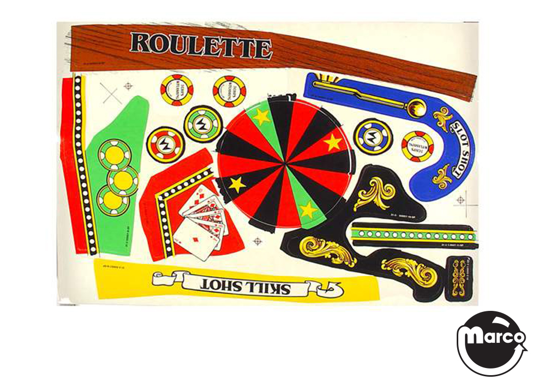 RIVERBOAT GAMBLER (Williams) Decal set