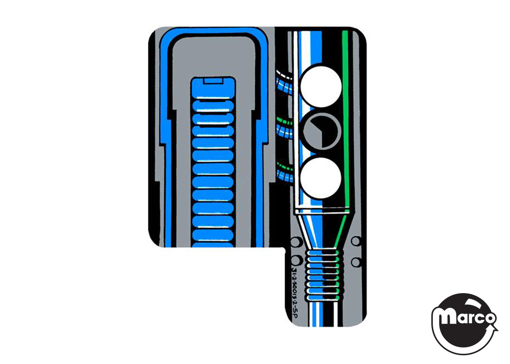 TERMINATOR 2 (Williams) Decal gun
