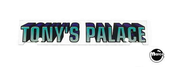 WHO DUNNIT (Bally) Tony's Palace plastic