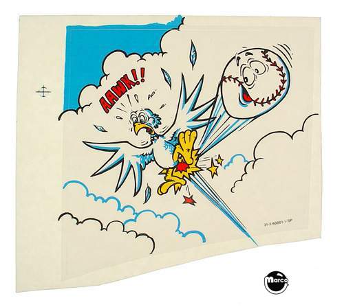 SLUGFEST (Williams) decal up deck left