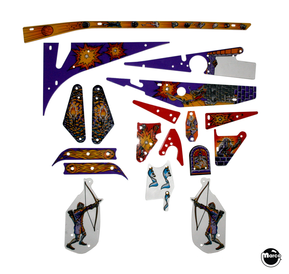 31-2825-XX - MEDIEVAL MADNESS (Williams) Plastic set - Marco