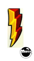 CIRQUS VOLTAIRE (Bally) under ramp decal lightning