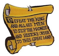 MEDIEVAL MADNESS (Williams) Decal scroll