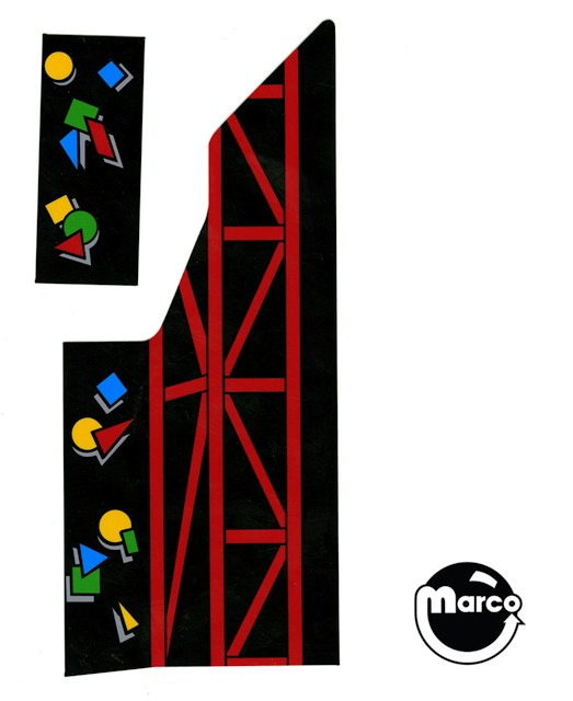 ROLLERGAMES (Williams) diverter cover decals