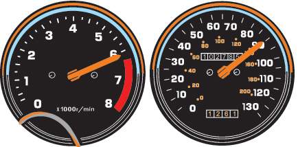 BANZAI RUN (Williams) Speedometer Decal