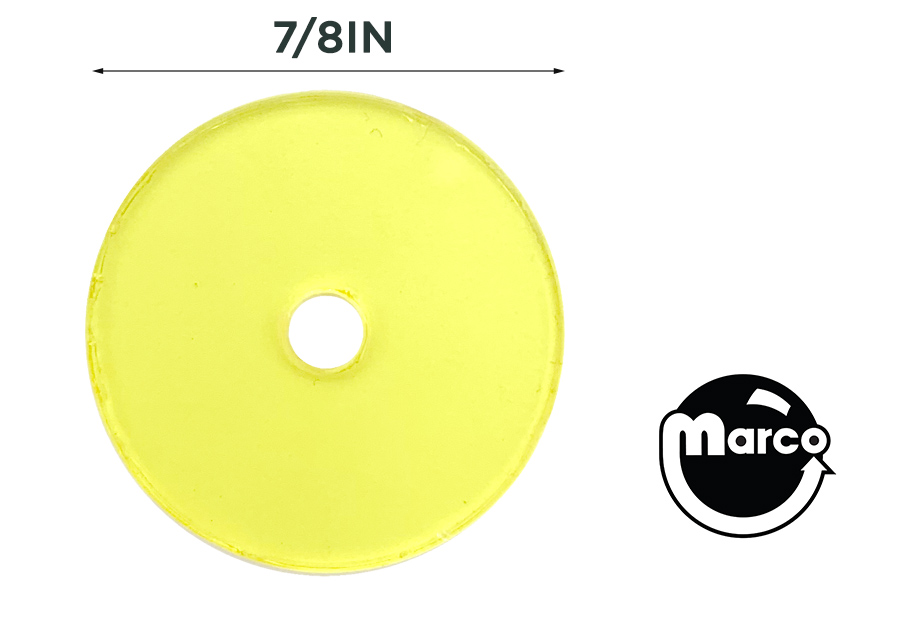 Washer - PETG yellow 7/8 inch OD #6