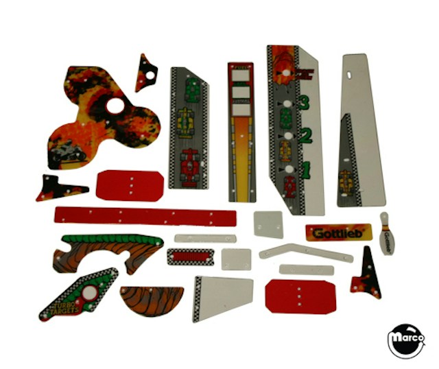 MARIO ANDRETTI (Gottlieb) Plt Shield set
