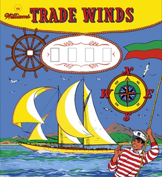 TRADE WINDS (Williams) Backglass