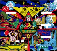 TIME WARP (Williams) Backglass