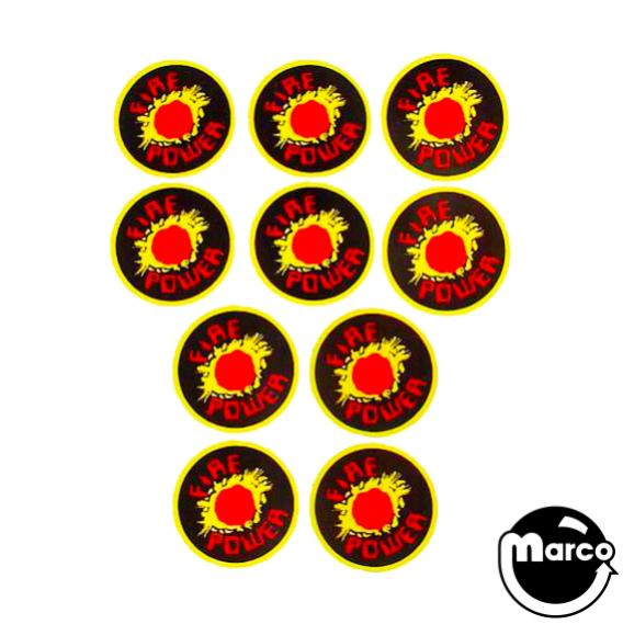 31-FP - FIREPOWER (Williams) Target decal set - Marco Specialties