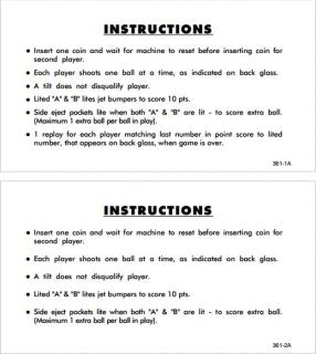 SUSPENSE (Williams 1969) Score Cards (4)