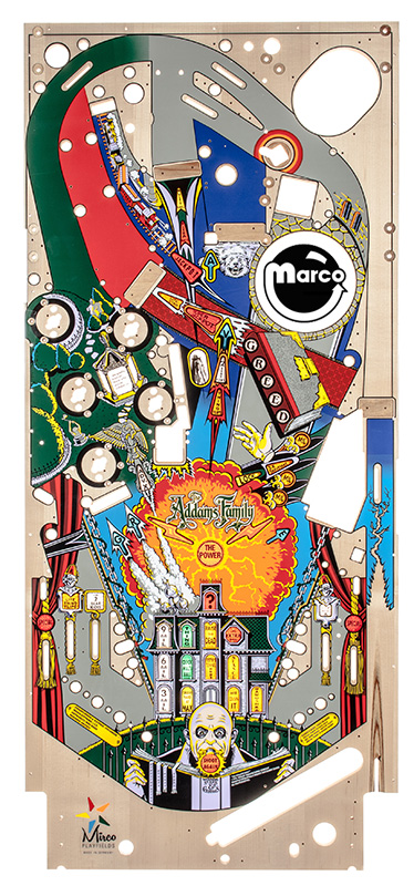 ADDAMS FAMILY (Bally) Playfield dark green