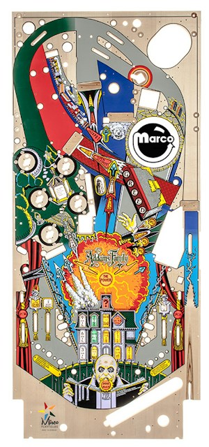 ADDAMS FAMILY (Bally) Playfield dark green