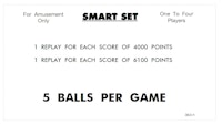 SMART SET (Williams) Score Cards (6)