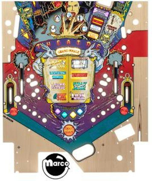 Kit Élastiques Caoutchouc & Doigt De Batteur Jaune Pour Flipper Bally Theatre Of Magic