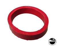 Rubber - flipper 3/8 x 1-1/2 inch ID red 13151