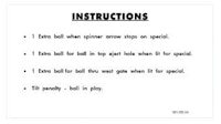 ROCK N ROLL (Williams) Score Card Set