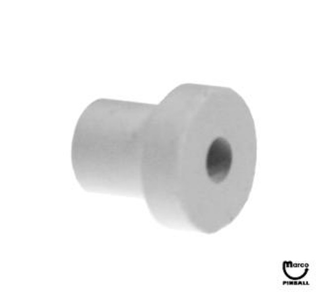 38-6425 - Rubber T - mini post white - Marco Specialties Pinball Parts