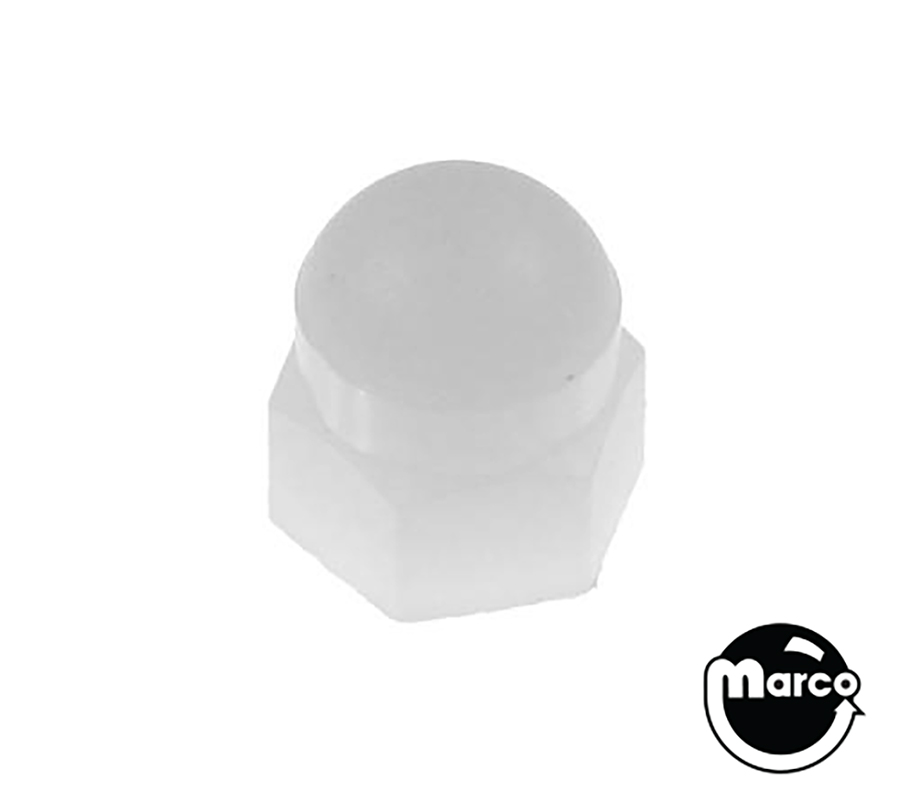 Post cap - nylon acorn nut 6-32 natural 20-8846