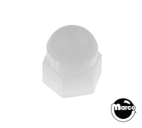 Post cap - nylon acorn nut 6-32 natural 20-8846