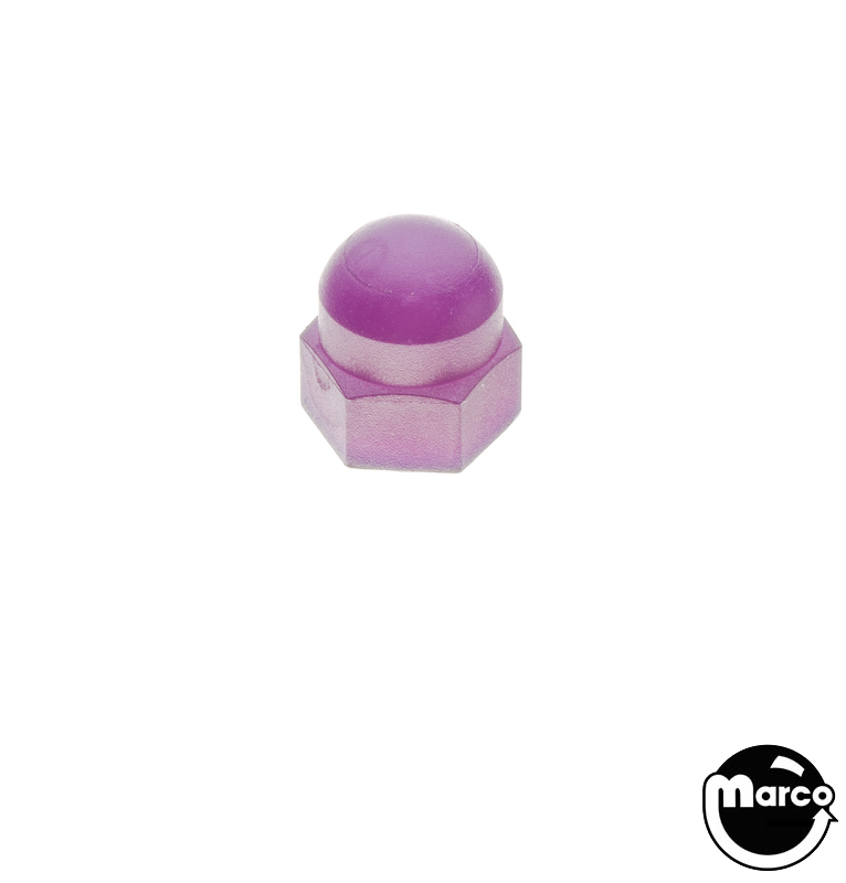 Post cap - nylon acorn nut 6-32 purple