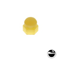 Post cap - nylon acorn nut 6-32 yellow