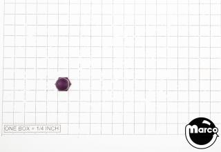Post cap - nylon acorn nut 6-32 purple
